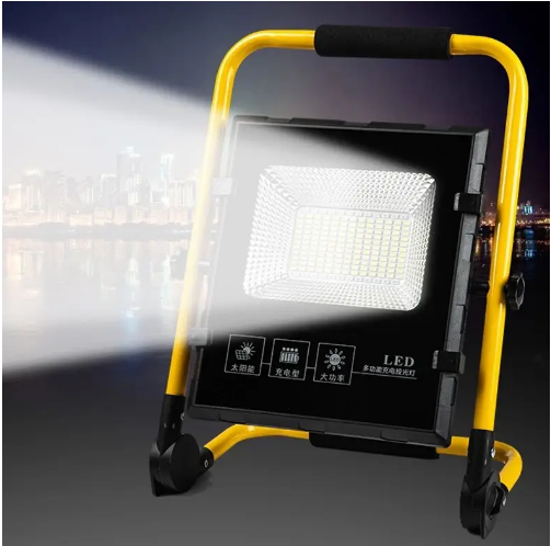 Акумуляторний ліхтар-прожектор Portable Solar Projector 11000 mAh, ліхтар 2400Lm PSP-11-Yellow/Black, фото 1