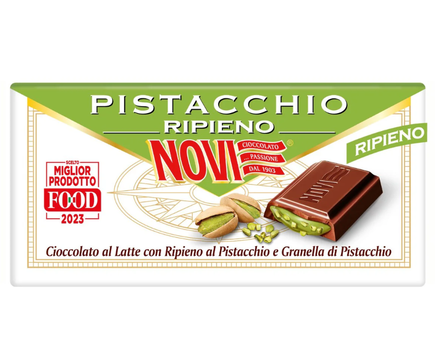 Шоколад з фісташковим кремом Novi Pistacchio 105гр