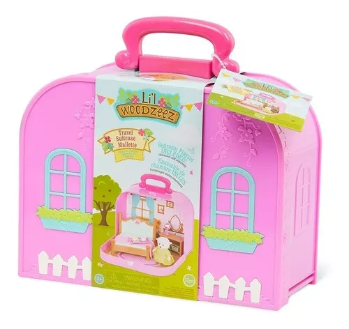 Ігровий набір Li'l Woodzeez Кейс фіолетовий Спальня з аксесуарами WZ6598Z, фото 1