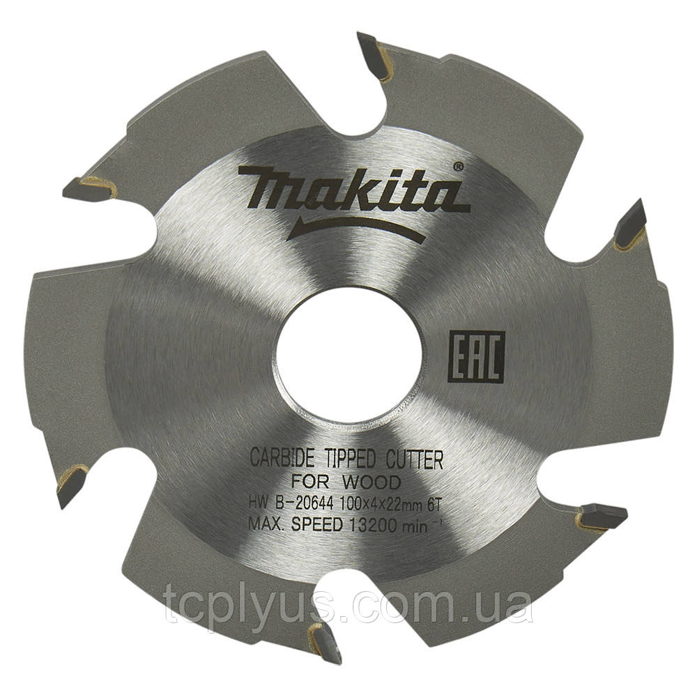 Фреза дискова 100x4х22 мм 6T для 3901/ PJ7000/ BPJ180, DPJ180Z Makita (B-20644)