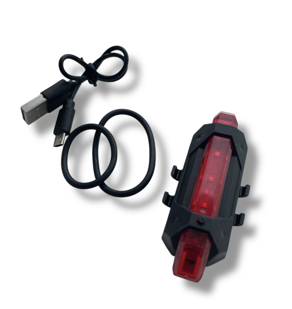 Фара стоп велосипеда ліхтар задній PU69 червоний 60LM, акум.280mAh, USB