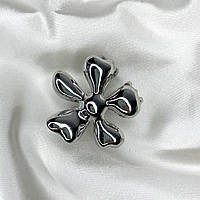 Шпилька для волосся Finding Краб металевий для волосся квітка Сріблястий 4.8 см