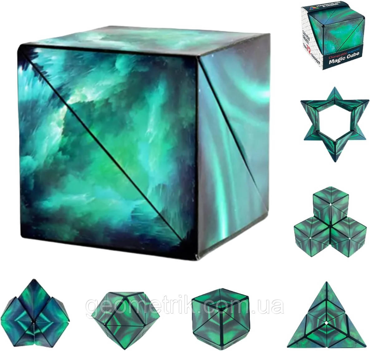 Shape Shifting Box Magnetic Magic Cube | Малахіт