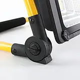 Світлодіодний акумуляторний LED прожектор на сонячній батареї Solar Light 50W з пультом W743A-Yellow/Black, фото 10