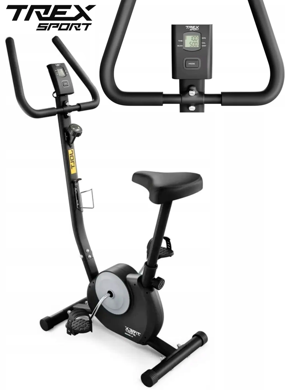 Велотренажер Trex Sport TX-250BB JOLT чорний. З монітором
