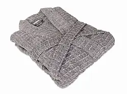 Халат Möve Waflový župan CHARCOAL šedý, M +