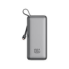УМБ XO PR268 20000 mAh, USB-C/USB-А порт, USB-C коннектор Grey (PR268.grey)