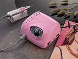 Фрезер для манікюру Bucos Nail Drill ZS-705 65 Ват, 35 000 об (рожевий) (+6 фрез в подарунок), фото 8