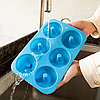 Силіконова форма для випічки та десертів - пончиків 6 осередків на планшеті, 27,5×17,5 см, фото 7