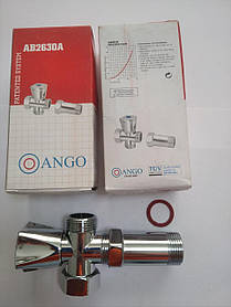 Кран 3/4''х3/4''х3/4'' настановний з гайкою та подовжувачем ANGO 2630