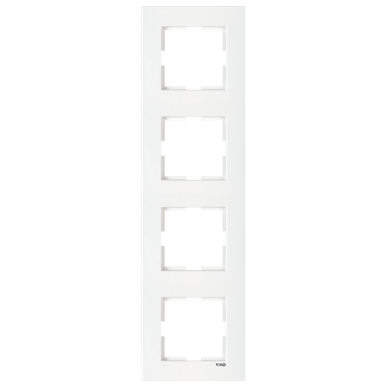 Рамка 4-місцева верт Білий Karre Viko, 90960223