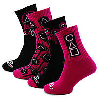 Подарунковий набір жіночих шкарпеток Squid Game парфумовані 4 пари подарунковий бокс