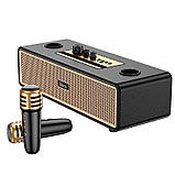 Бездротова акустика караоке з 2 мікрофонами HOCO BS63 Graceful wireless dual-mic BT5.4, фото 5