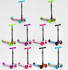 Самокат MINI "Skyper" пластмасовий Колеса PU 120 мм зі світлом (112-40103) (10)