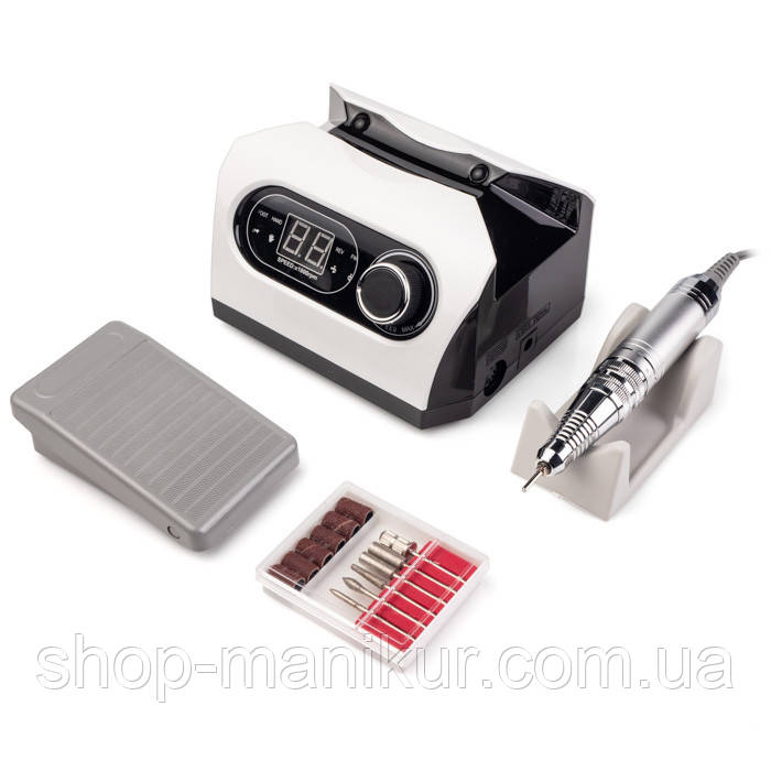 Фрезер BUCOS ZS-717 (65W/35000 обертів) (+набір фрез і педаль)(білий)