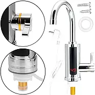 Кран-бойлер із хромованим пластиком та LCD дисплеєм Delimano RX-011-1, фото 5