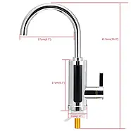 Кран-бойлер із хромованим пластиком та LCD дисплеєм Delimano RX-011-1, фото 9