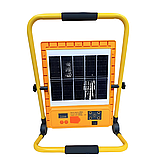 Акумуляторний прожектор Bluetooth Portable Floodlight 15000 mAh з сонячною панеллю PSPB-15-Yellow/Black, фото 3