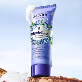 Пенка для лица с черникой Sadoer Blueberry Moist Antioxidation Cleanser, 100 мл.