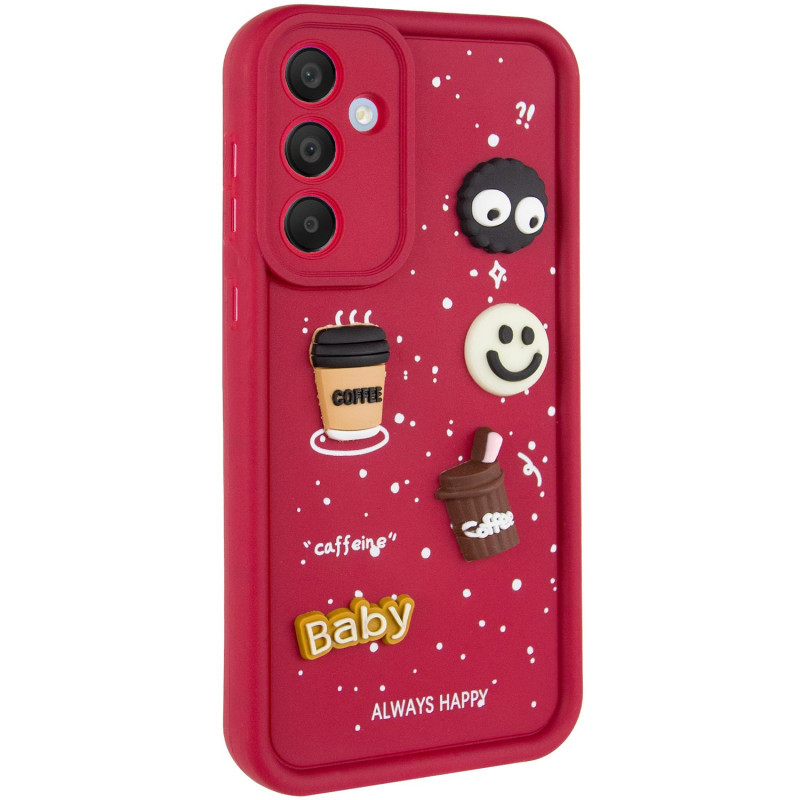 Силіконовий чохол Toys Case для Samsung Galaxy A36 5G | з мультяшним дизайном Red / Always Happy