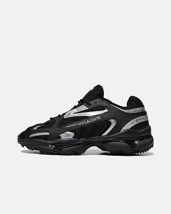 Чоловічі кросівки Lacoste L003 2K24 Black Silver Ідеальні для спорту та міста, фото 1