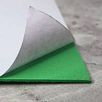 Фоаміран зелений-012 з глітером на клейовій основі 1,6 мм - 1 лист А4