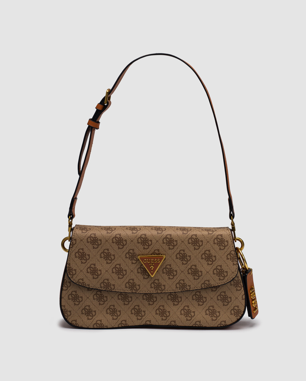 Жіноча брендова сумка Gess Guess Cordelia Shoulder Bag Gold Canvas Gold