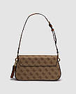 Жіноча брендова сумка Gess Guess Cordelia Shoulder Bag Gold Canvas Gold, фото 3