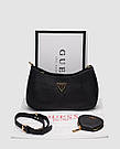 Жіноча брендова сумка Gess Guess Noelle Quattro G Shoulder Bag Black, фото 5