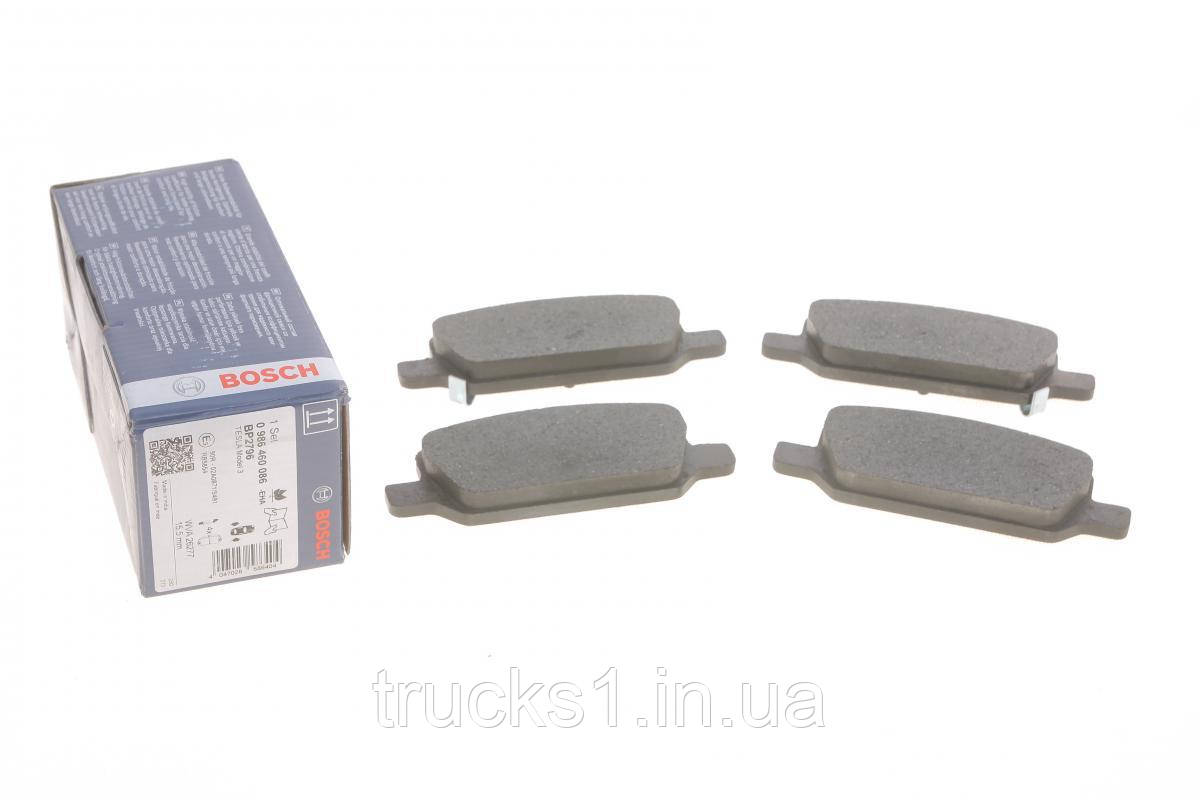 Колодки гальмівні (задні) Tesla Model 3 17-/Model Y 19- 0 986 460 086 (BOSCH), фото 1