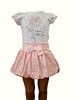 Футболка для дівчинки Ceremony by Wojcik 23584 білий 74-86