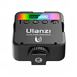 Накамерне LED-освітлення RGB, 1/4 магніт, 2000 мА·год, фотосвітло для телефона ULANZI VL49, фото 4