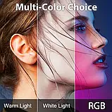 Накамерне LED-освітлення RGB, 1/4 магніт, 2000 мА·год, фотосвітло для телефона ULANZI VL49, фото 6
