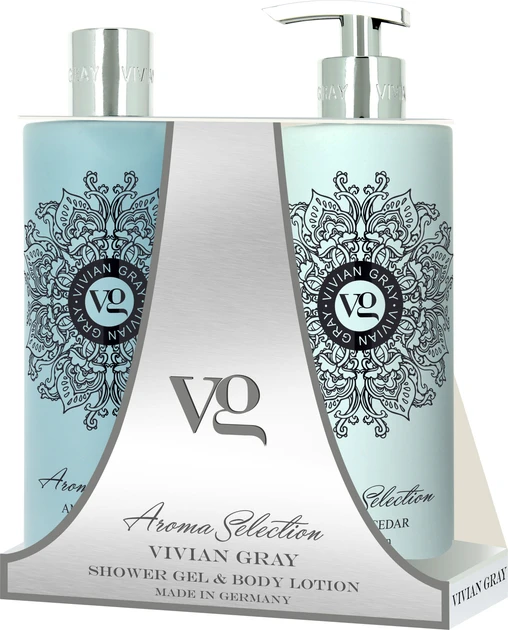 Набір для тіла Vivian Gray Aroma Selection Amber & Cedar Set Bath & Body Care