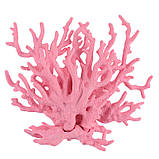 Декор в акваріум Корал 135 на 160 мм рожевий, фото 4