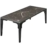 Обідній стіл із технороту Foggia 196 см, сірий колір, фото 2