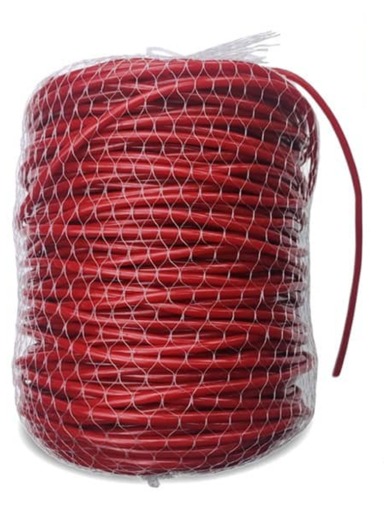 Кембрик EuroPlast Super Extra 4 мм для підв'язування рослин, червоний кг (Італія)