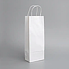 Паперовий пакет для пляшок з ручками білий 150х90х400 мм (1/уп/100шт)