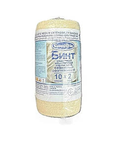 Бинт еластичний стрічковий 10см*2м, (середня розтяжність)