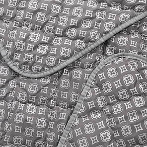 Двоспальна літня ковдра сіра 180х210 стьобана тонка мікрофібра / холофайбер, однотонна гіпоалергенна, фото 3