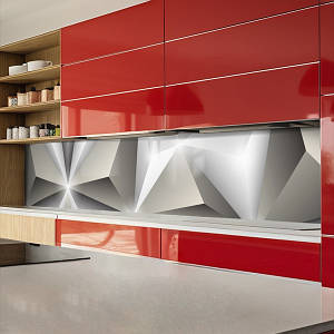 Фото панель універсальна ПЕТ, Самофіксуюча 62 х 205 см (товщина 1,2 мм) геометрична абстракція