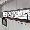 Наклейка на кухонний фартух 60 х 200 см, з захисною ламінацією, винний погріб, фото 7