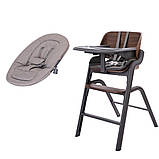 Стільчик для годування 2в1 (шезлонг для немовлят) CARRELLO Combi CRL-9505 Coffee Black Чорний, фото 3