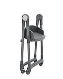 Стільчик для годування (гойдалка шезлонг, бустер) CARRELLO Comfort CRL-9506 Royal Grey Сірий, фото 5