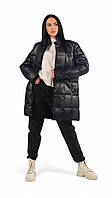 Куртка подовжена в стилі Burberry зима\єврозима чорна