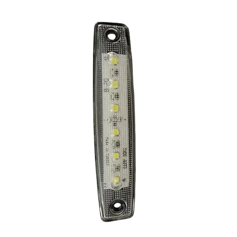 Ліхтар габаритний діодний 6 LED 12/24V білий, фото 1