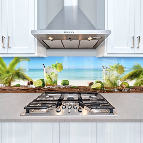 Фото панель універсальна ПЕТ, Самофіксуюча 62 х 205 см (товщина 1,2 мм) тропічна насолода