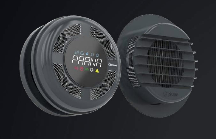 Рекуператор повітря Prana 150 Eco Energy антрацитово-сірий, фото 1