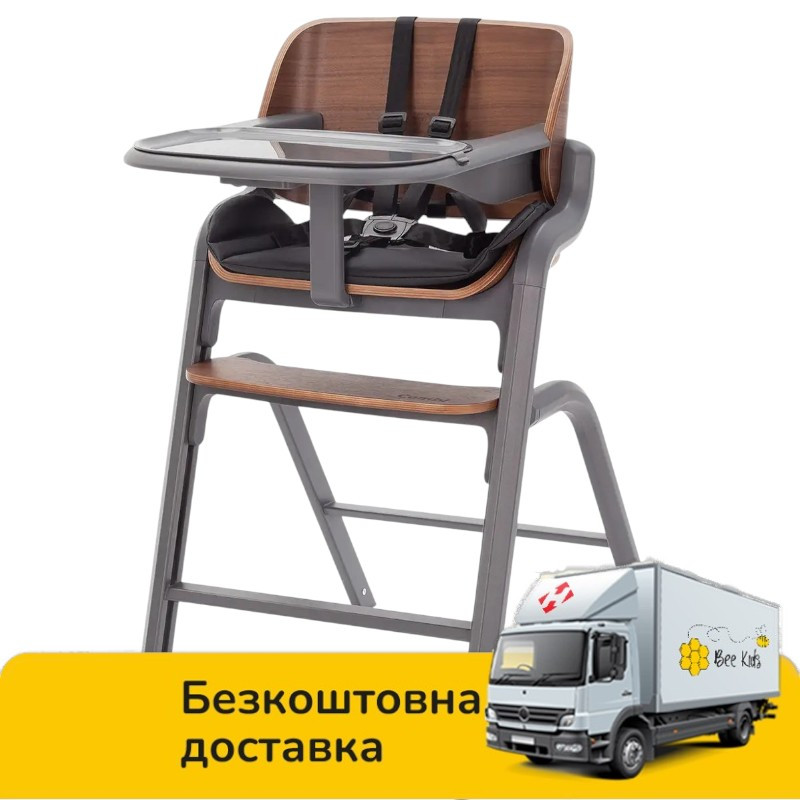 Стільчик для годування 2в1 (шезлонг для немовлят) CARRELLO Combi CRL-9505 Coffee Black Чорний, фото 1