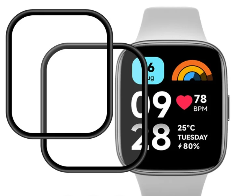 Захисна плівка 2 шт CDK для Xiaomi Redmi Watch 3 Active / 3 Lite | Composite Film box (016298) (black)